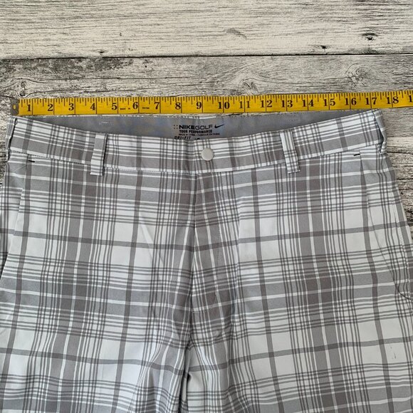 Nike Golf Tour Performance Dri-Fit Plaid Lightweight Shorts - Picture 5 of 10